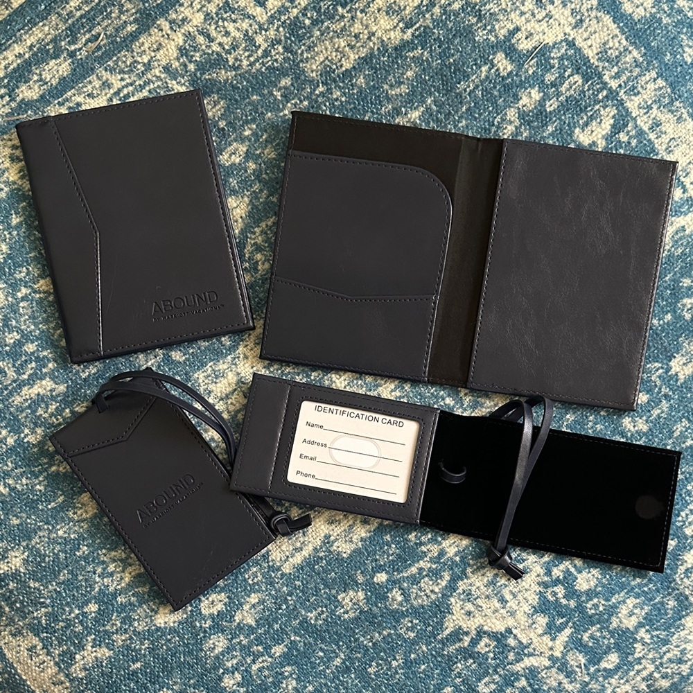 Passport holder and Luggage tags